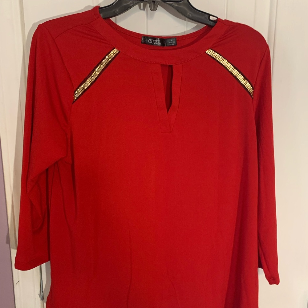 Cure Women Rayon and spandex Top SzM NWT